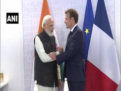 
      
      PM Modi meets French President on sidelines of G20 in Rome
      
      