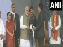 
      
      Visually-challenged youth takes selfie with PM Modi in Prayagraj
      
      