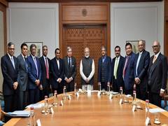 
      
      PM Modi holds interaction with business leaders, discusses...
      
      