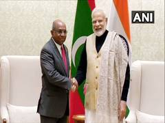 
      
      Maldives' FM meets PM Modi, conveys Male's commitment to...
      
      
