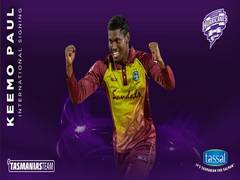 
      
      BBL: Hobart Hurricanes sign Keemo Paul
      
      