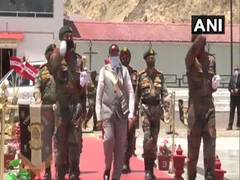 
      
      PM Modi visits Hall of Fame Museum in Leh, pays tribute to...
      
      