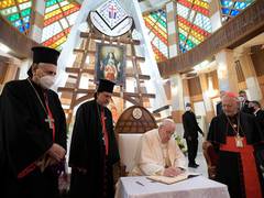 
      
      Pope Francis on historic trip to Iraq, to meet Shia Muslim...
      
      