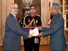 
      
      Envoys of four nations present credentials to President Ram...
      
      