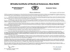 
      
      Delhi: AIIMS resident doctors to continue strike but resumes...
      
      