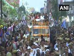 
      
      Priyanka Gandhi holds roadshow in Varanasi
      
      