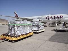 
      
      Qatar supports shipment of 8.7 MT WHO medical supplies to Kabul
      
      