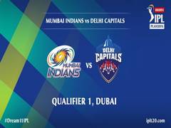 
      
      IPL 13: Delhi Capitals win toss, elect to bowl first against...
      
      