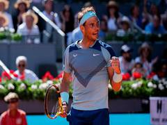 
      
      Madrid: Nadal beats Goffin in thrilling tie-break to enter QF
      
      