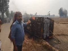 
      
      Punjab: School bus catches fire, two students injured
      
      