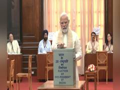 
      
      Vice-Presidential poll: PM Modi casts his vote at Parliament
      
      