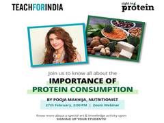 
      
      Protein Day 2021: Teach For India collaborates with Right To...
      
      