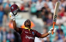 
      
      Evin Lewis is hopeful of West Indies getting 'over the line'...
      
      