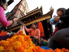 
      
      Nepali markets abuzz with arrival of Tihar festival 
      
      