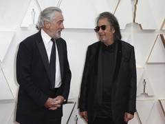 
      
      'The Irishman' stars De Niro, Al Pacino arrive suited up at Oscars
      
      