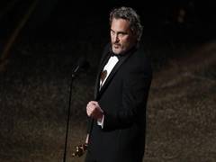 
      
      Joaquin Phoenix calls out 'injustices in the world' during...
      
      