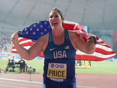 
      
      DeAnna Price becomes first American woman to win hammer world...
      
      