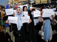 
      
      Taliban forcefully disperse women's rights protestors in Kabul
      
      