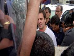 
      
      Won't back down due to few black flags: Rahul Gandhi in...
      
      