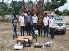 
      
      Police in Maharastra's Raigad recovers 3,750 kg red...
      
      