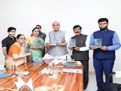 
      
      Rajnath Singh launches author Dr Krishna Saksena's 'A bouquet...
      
      