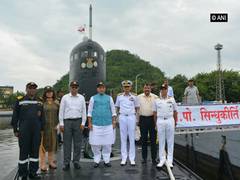 
      
      Defence Minister Rajnath Singh takes stock of Indian Navy's...
      
      