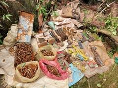 
      
      Large cache of arms, ammunition recovered by security forces...
      
      