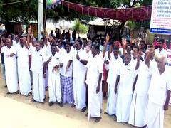 
      
      Fishermen stage protest in Rameswaram, demand release of 11...
      
      
