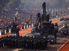 
      
      Full dress rehearsal of Republic Day parade 
      
      