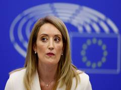 
      
      Newly-elected president of the European Parliament Roberta...
      
      