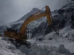 
      
      Snow-clearing operation underway on Manali-Leh road
      
      