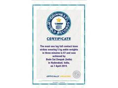 
      
      Hyderabadi youth sets Guinness World Record for one leg full...
      
      