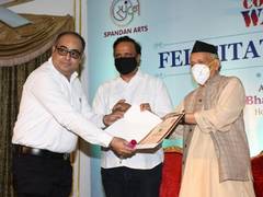 
      
      Local Covid warriors felicitated by the Governor of Maharashtra
      
      