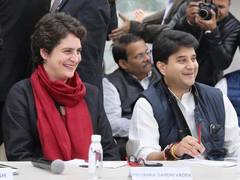 
      
      Congress brainstorming over revamp in UP; Priyanka, Scindia...
      
      
