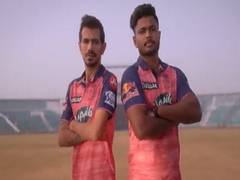
      
      IPL 2022: Rajasthan Royals unveil new jersey ahead of season
      
      