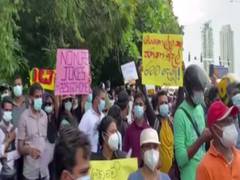 
      
      Protests outside Sri Lankan Parliament amid economic crisis
      
      