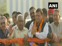 
      
      CM Dhami holds roadshow marking victory in Champawat by-poll
      
      