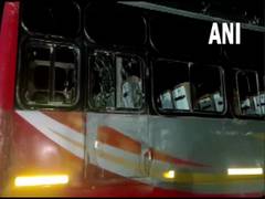 
      
      Stones pelted on polling party bus in MP's Dhar; three injured  
      
      