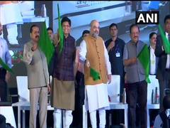 
      
      Amit Shah flags off Vande-Bharat Express between New Delhi-Katra
      
      
