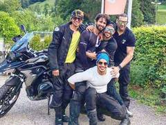 
      
      It's all 'happy vibes' for Shahid Kapoor and squad on...
      
      