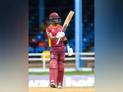 
      
      Hope ton powers WI to 311/6 against India in second ODI
      
      