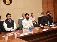 
      
      Shinde, Deputy CM Fadnavis hold first Cabinet meeting of new govt
      
      