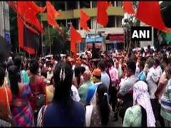 
      
      Shiv Sena stages protest in Lalbagh against removal of...
      
      