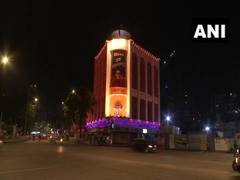 
      
      Mumbai: Shiv Sena Bhavan, CSMT railway station lit up for Diwali
      
      