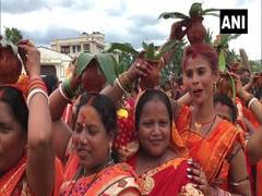 
      
      Hundreds of devotees take part in Mahadev Shiva Kalash Yatra in WB
      
      