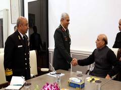 
      
      Director General NCC meets Rajnath Singh in Delhi
      
      