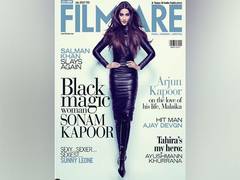 
    Sonam Kapoor Ahuja slays in an all black look on Filmfare cover
    