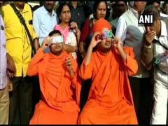 
      
      Karnataka: Hukkeri Mutt pontiff witnesses solar eclipse in...
      
      