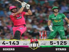 
      
      Sydney Sixers defeat Melbourne Stars by 21 runs in BBL
      
      
