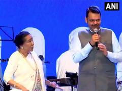 
      
      CM Devendra Fadnavis sings 'Abhi na jao...' song with Asha Bhosle
      
      